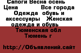 Сапоги Весна осень  › Цена ­ 1 700 - Все города Одежда, обувь и аксессуары » Женская одежда и обувь   . Тюменская обл.,Тюмень г.